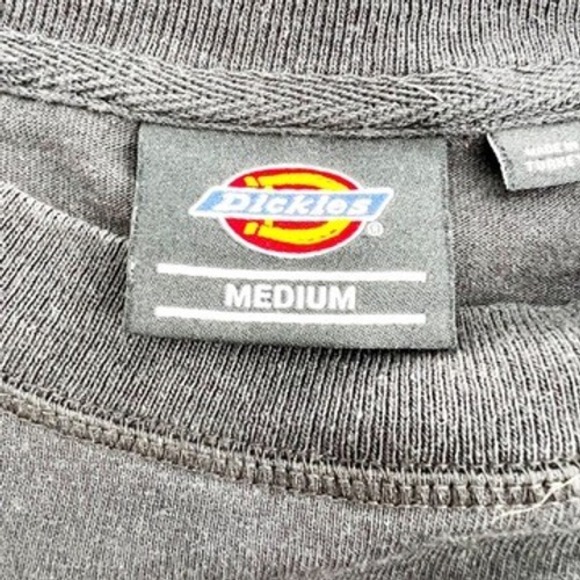 Dickies Womens Black Short Sleeve Embroidered Logo Boxy T-Shirt Size Medium - Picture 3 of 4